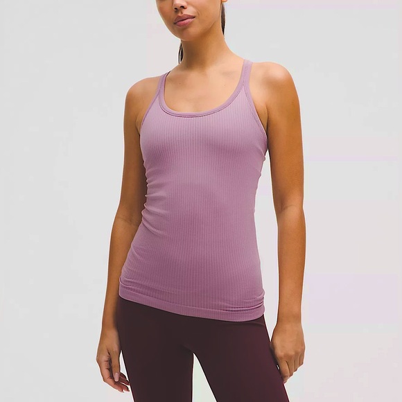 lululemon athletica Tops - Lululemon Racerback Tank Top Purple Lilac Womens Size 8 Yoga Activewear